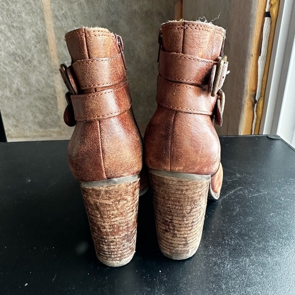 Lucky Brand Laureen Leather Boho heeled Ankle Boots women’s size 7.5 - Picture 3 of 11